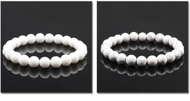 8 мм бусины из натурального материала Pulseira Шарм четки Мала унисекс Мужские браслеты и браслеты женские наручные эластичные украшения подарок Йога Будда