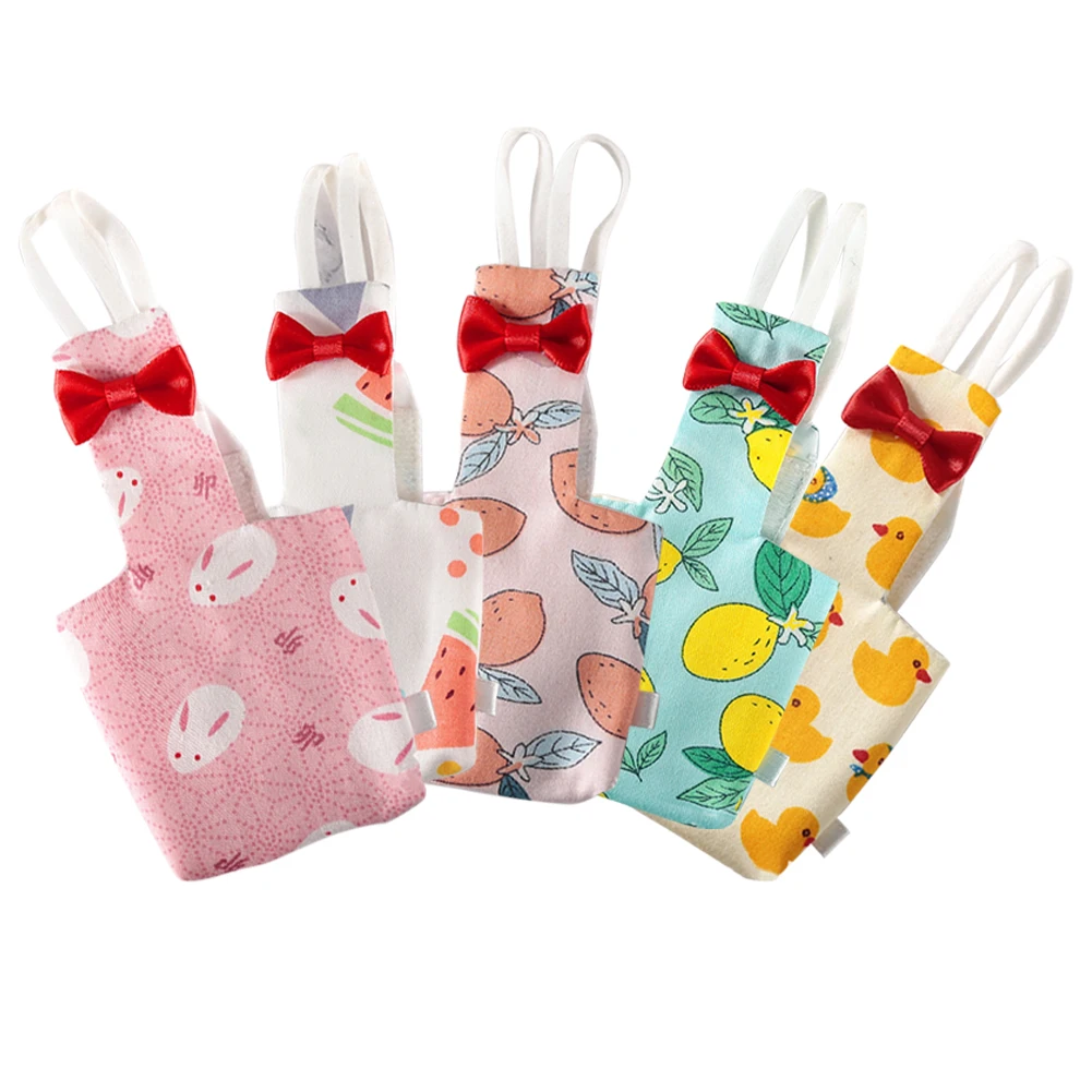 Pet Bird Diaper Parrot Diaper with Bowtie Cute Colorful Fruit Floral Cockatiel Pigeons Small Medium Large Pet Birds Flight Suit Clothes Washable bird diaper pet bird diaper