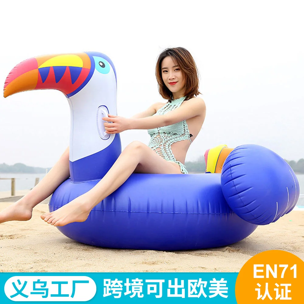 

Yiwu Factory Environmentally Friendly PVC Water Riding Adult Swimming Pool Inflatable Toucan Water Riding Wholesale Customizable