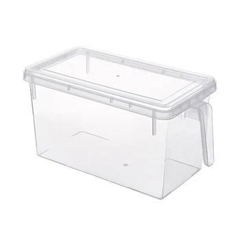 

Multifunctional Kitchen Accessories Food Storage Transparent Container Case Refrigerator Storage Box With Handle