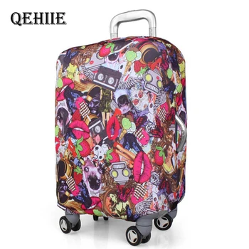 

Leopard Sexy Suitcase Protective Cover Love Heart Shaped Luggage Case Dust Cover For 18-32 Inch Suitcase 2019 Travel Accessories