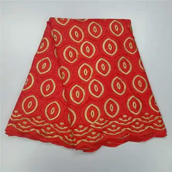 

2019 African Cotton Swiss Voile Lace Fabric High Quality Swiss Satin Lace In Switzerland Cotton Lace Fabric! LYF855