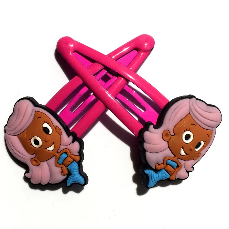 2 шт./пара милые Bubble Guppies заколки для девочек заколки для волос головные уборы для девушек Детские аксессуары для волос детские заколки - Цвет: 2003-01