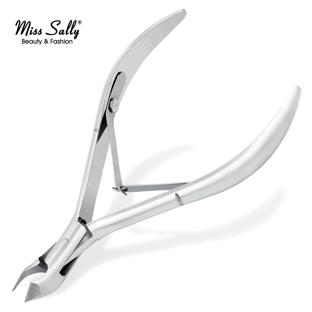 Cortadora de cutículas de acero inoxidable, herramienta profesional para manicura y pedicura