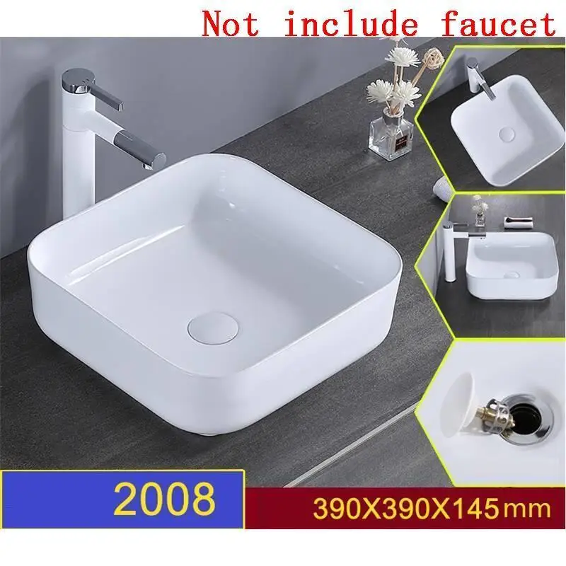 Bagno Bacia-де-Lavagem собре Encimera Lavatorio чаша Waschbecken Баньо умывальник для бассейна поо Куба Banheiro Ванная комната раковина - Цвет: MODEL R