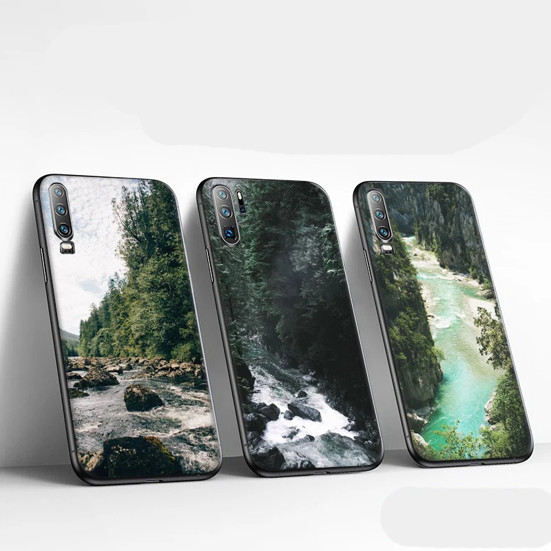Silicome phone case for Huawei P30 Pro Lite P20 P10 P9 Mini Forest Spring | Мобильные телефоны и аксессуары