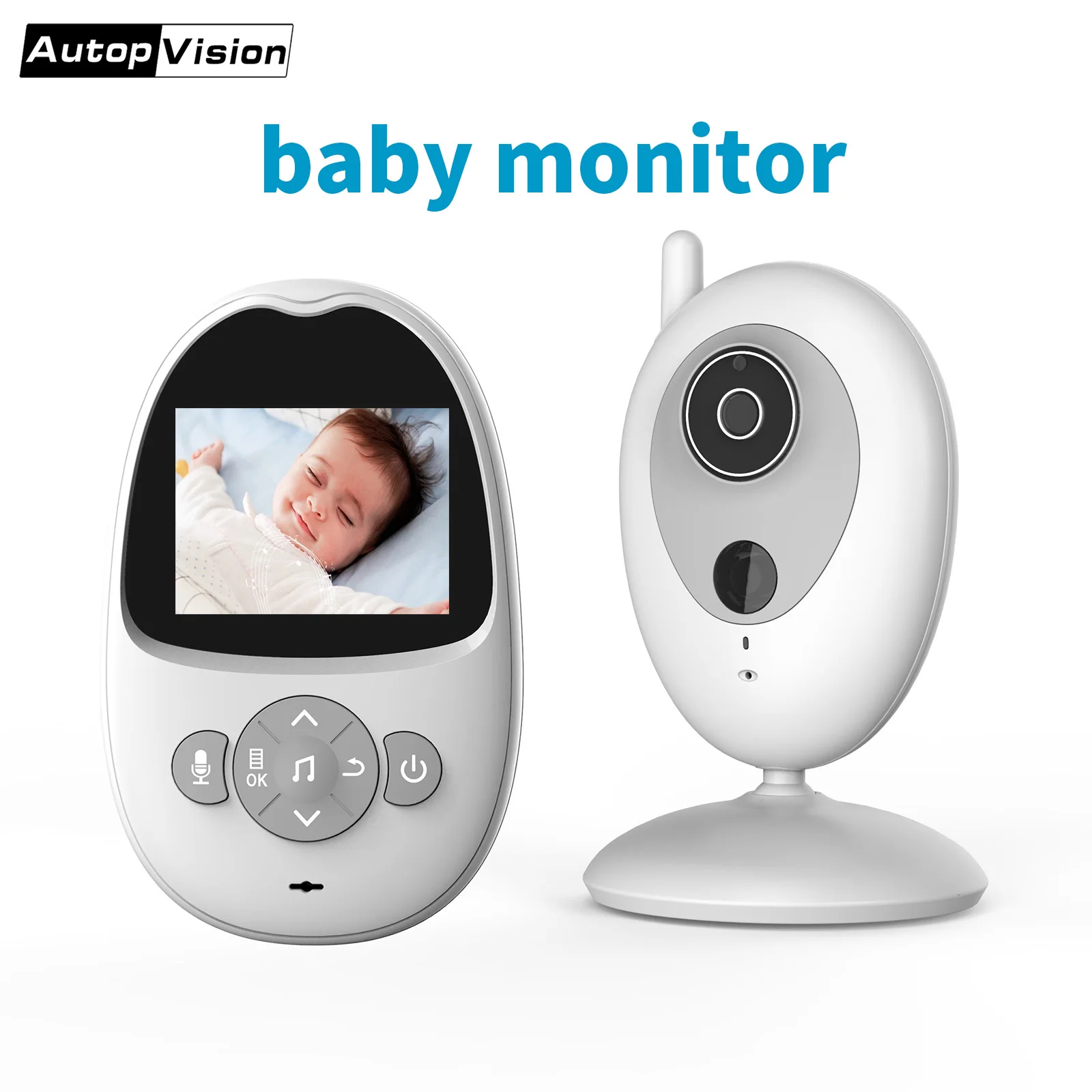 Baby Monitor Con Videocamera, Videocamera Baby Monitor E Audio, Visione Notturna A Infrarossi, Bambino, Neonato, Bambino, Bambino, Bambino, Neonato