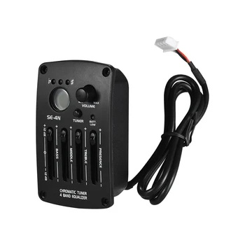 

Hot New Acoustic Guitar Pickup 4 Bands EQ Equalizer Preamp Piezo Pickup with LCD Tuner