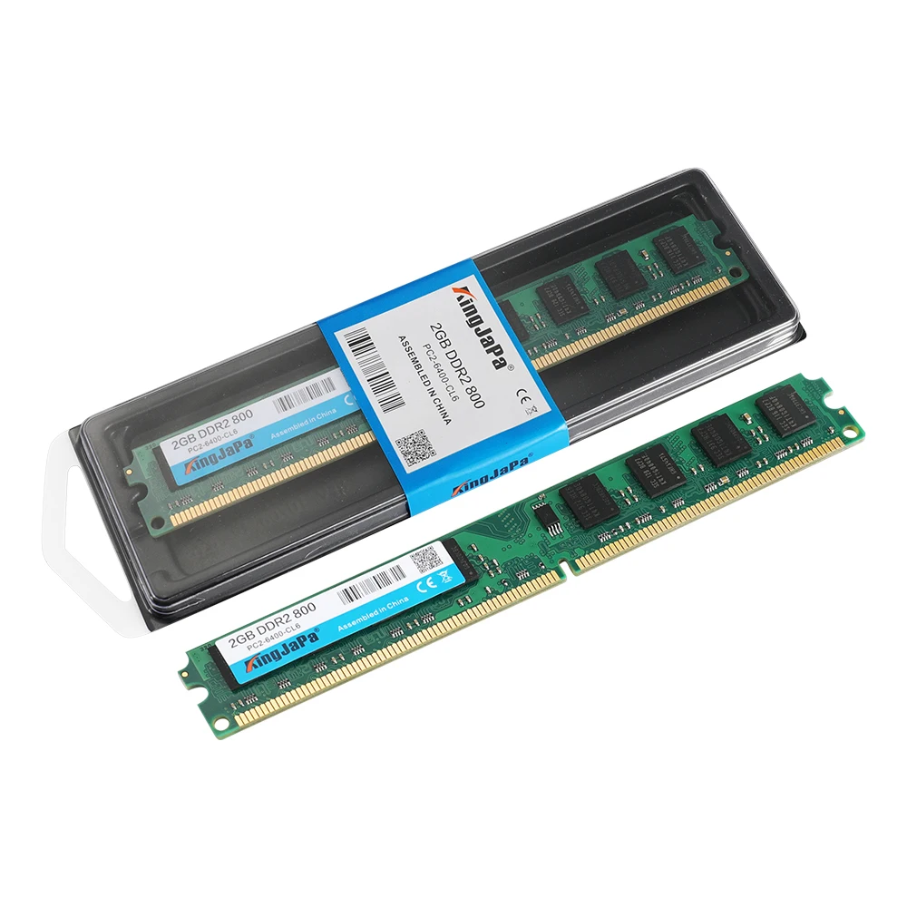 Оперативная память KingJaPa DDR2 800 / PC2 6400 5300 4200 1 Гб 2 ГБ 4 для настольного ПК совместимая