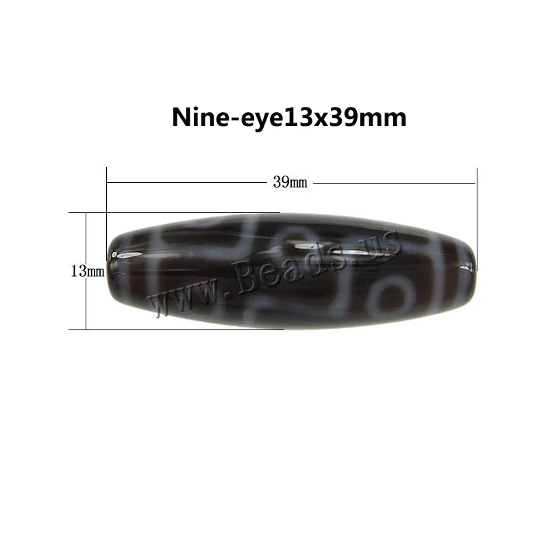 38x12mm 1PC Twenty-One Eyed Natural Tibetan Dzi Beads For DIY Jewelry Making Bracelet Necklace Hot Twenty-One Tibetan Dzi Beads