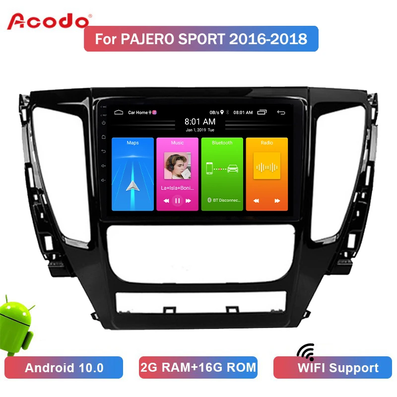 

ACODO 2+16G Android 10.0 Car Radio Multimedia Player For Mitsubishi Pajero Strong 2018 Navigation GPS 2 din