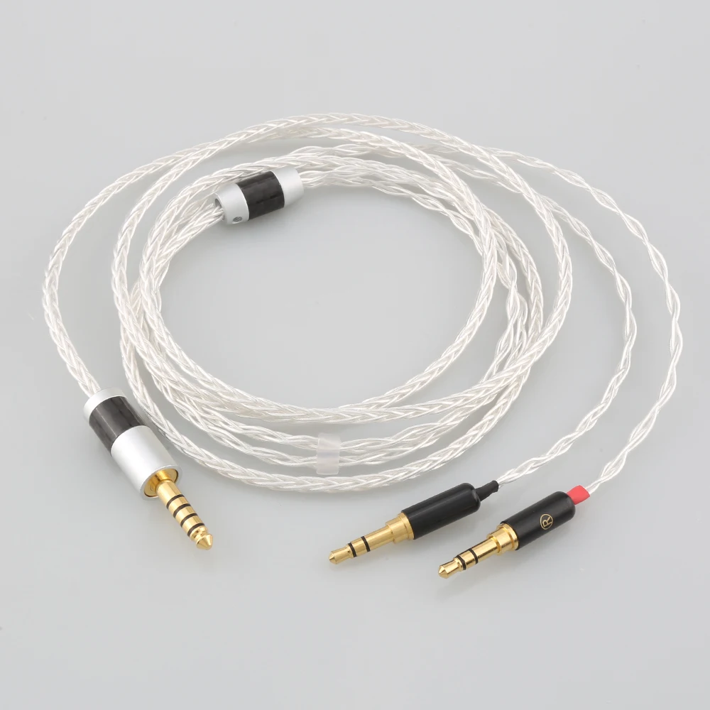 

7N OCC Hybrid OCC Copper Silver Wire Braided Headphone Cable Hifi Earphone Ungrade Cord Cable For Hifiman Sundara he400i