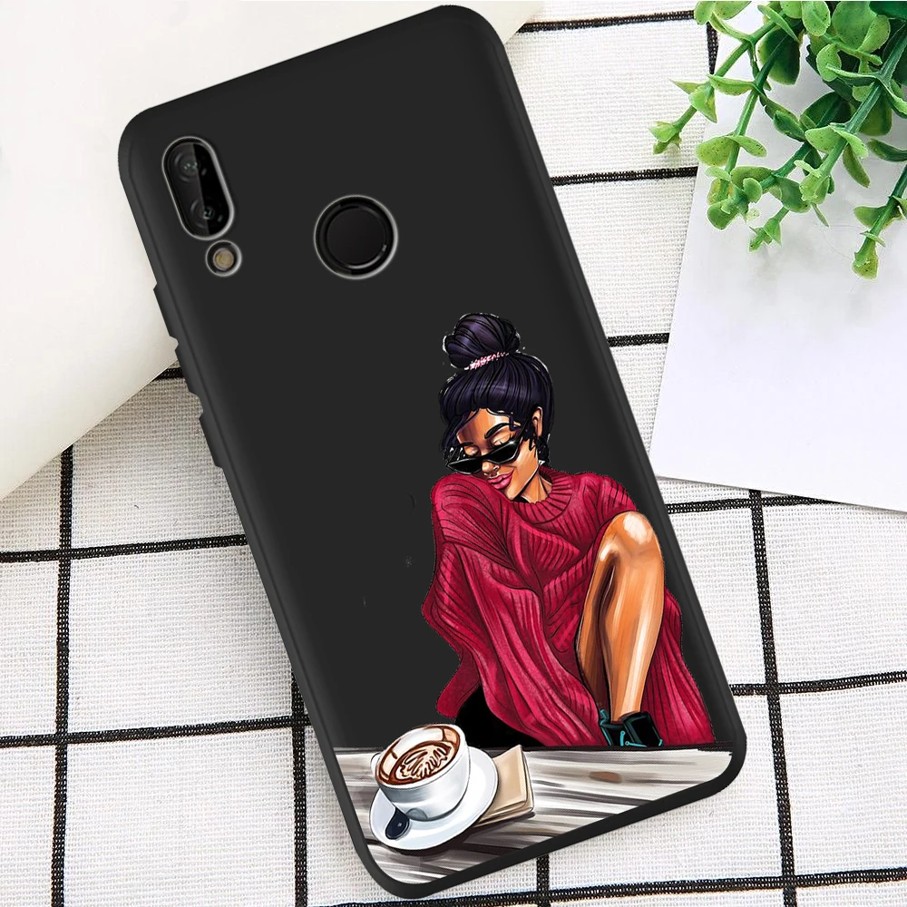 H0534 Для девушек, для женщин, модный Рождественский костюм для huawei P8 P10 P20 P30 Коврики 10 20 Honor 8 8X 9X 8C 9 V20 30 10 Lite Plus Pro чехол etui - Цвет: H0534
