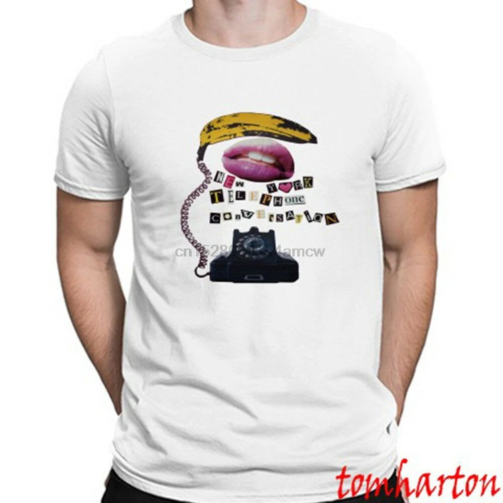 Lou Reed New York Telephone Conversation Men's White T-Shirt Size S-3XL | Мужская одежда