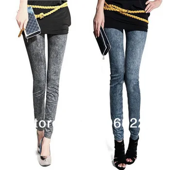 

Fashion Cozy Jeggings Women Stylish Stretchy Trouser Autumn and Winter Slim Denim Leggings Jeans Skinny