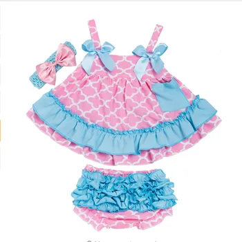 

INS Hot Selling Girls Girls New Style Sweet GIRL'S Camisole Stripes Print Trim Shorts Hair Accessories