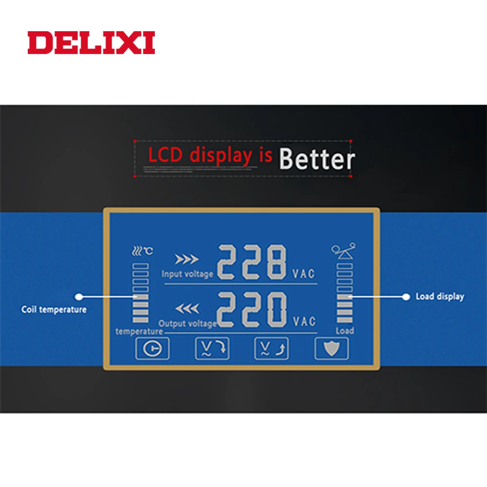 Стабилизатор напряжения DELIXI 10 ква 220 В переменного тока домашний холодильник ПК