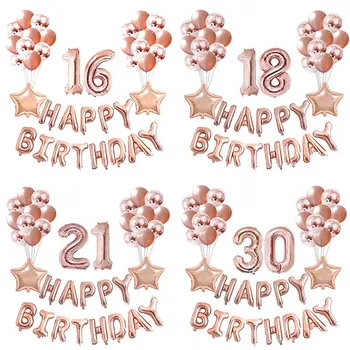 

1Pack Hot Creative Letter Happy Birthday Foil Balloon Kids Adult Birthday Party Decoration Helum Balloons Wedding Party Supplies