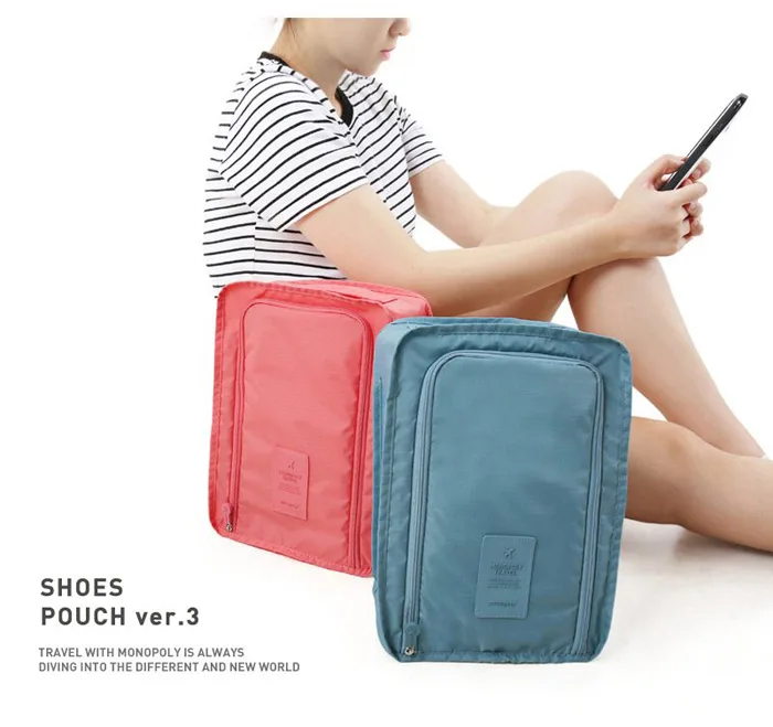 Модная дорожная Портативная сумка для хранения, сумка для обуви, Сумка водонепроницаемая сумка, 6 цветов, для дома, для хранения, WF905325