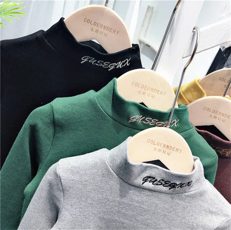LEAPPAREL/джемпер для мальчиков и девочек; водолазка; однотонная осенняя одежда; Модный теплый пуловер; одежда