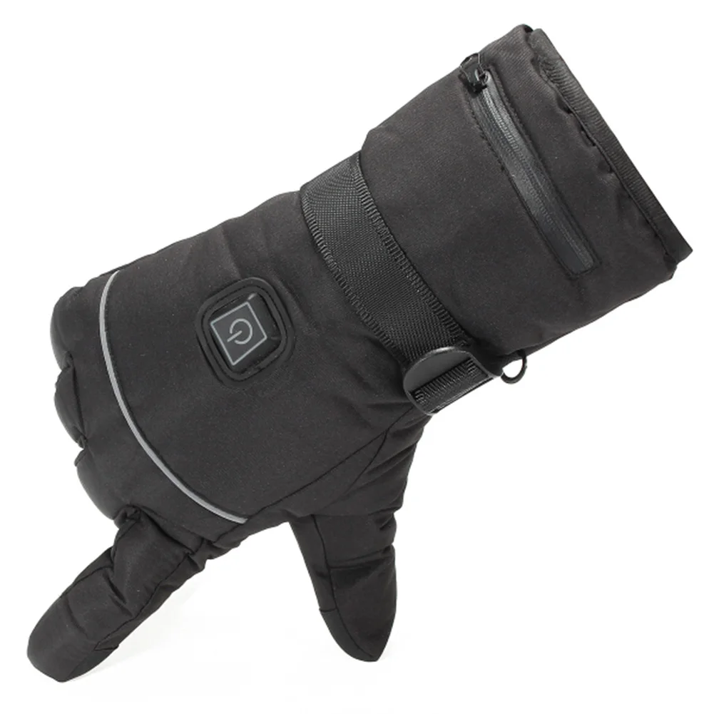 3 удобные ветронепроницаемые дышащие перчатки с подогревом, контроль уровня температуры, зимние теплые перчатки с электрическим