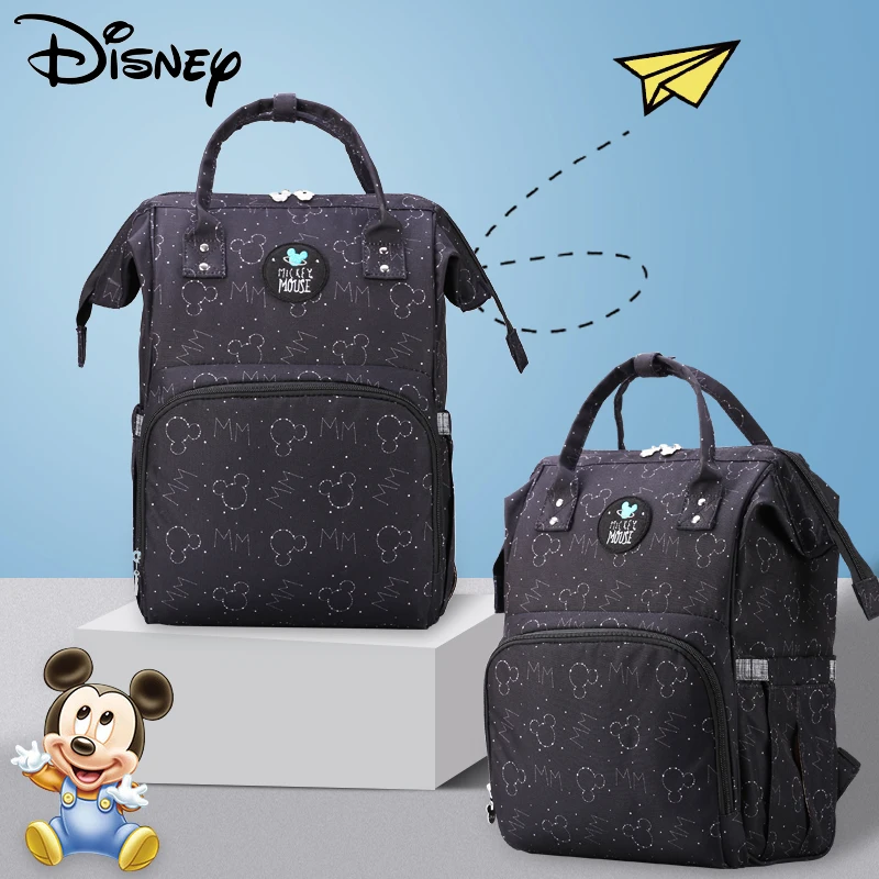 

Disney Minnie Mickey Baby Diaper Bags Usb Large Capacity Mummy Diaper Bag Baby Stroller Organizer Bag Mummy Backpack Hook Bags