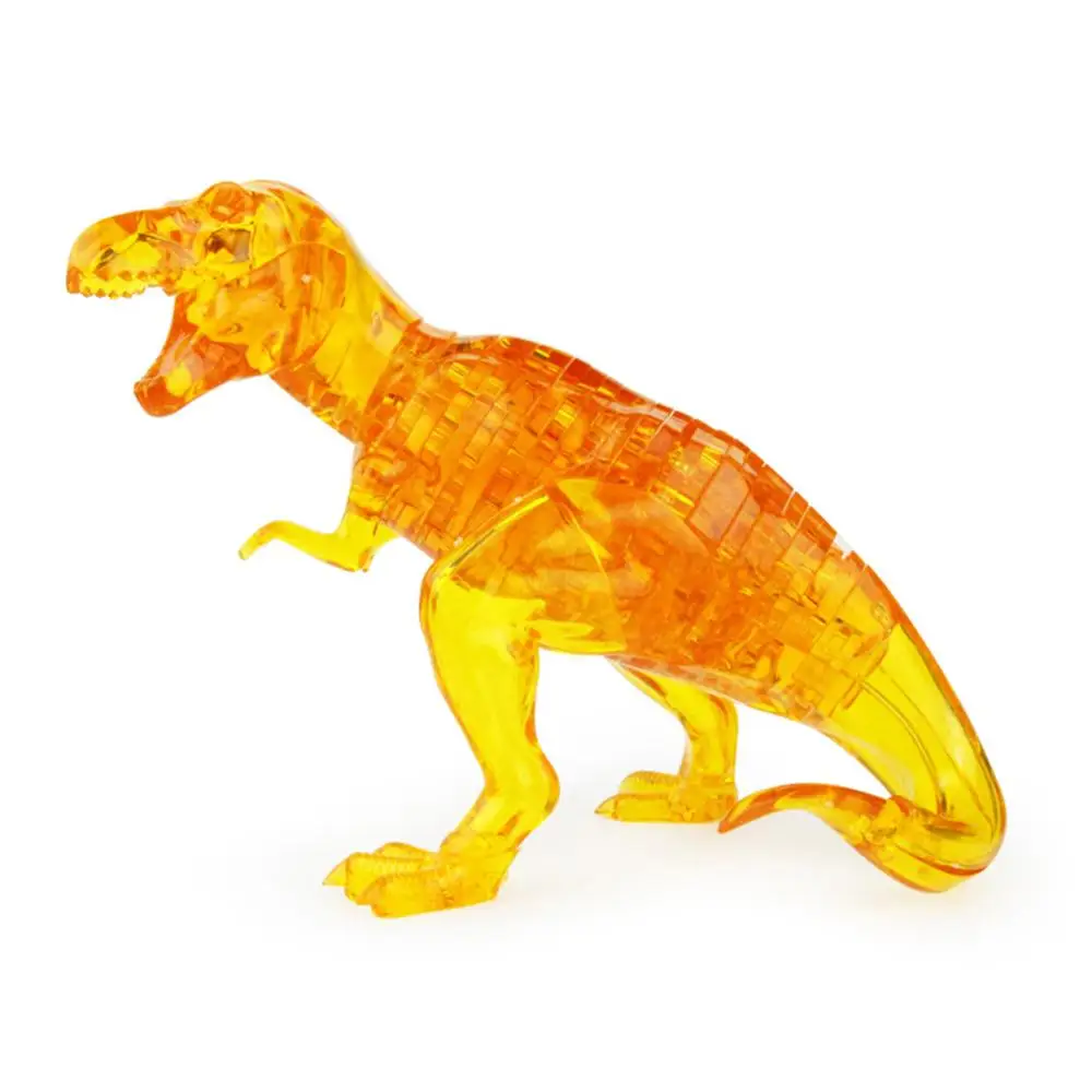 3D Dinosaur Animal Model Crystal Puzzles DIY Building Blocks Education Kids Toy New
