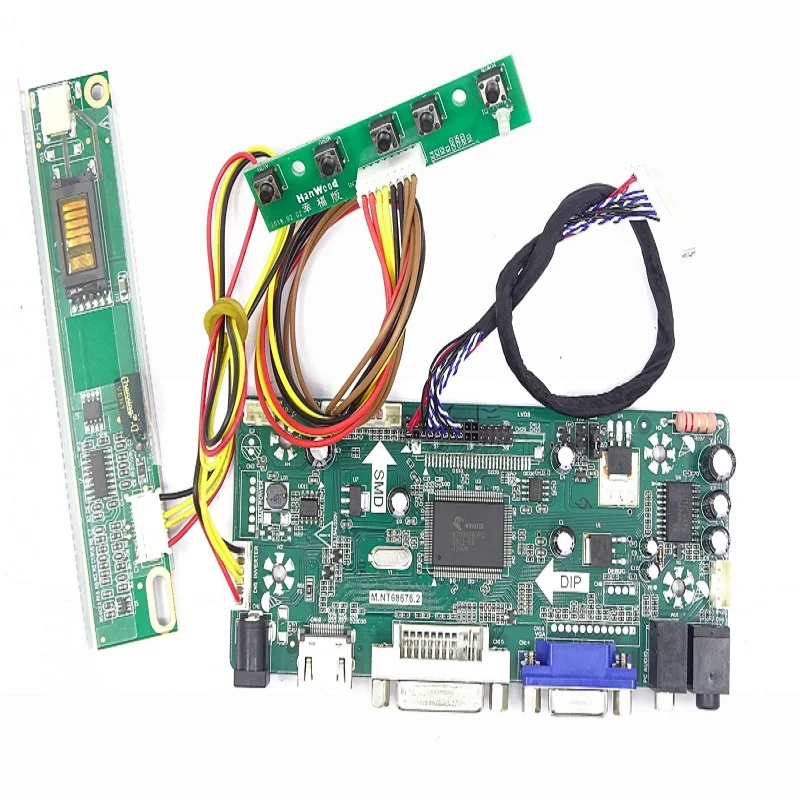 

for CLAA141XF01 REV.02 display 14.1" controller board kit DVI LCD DIY VGA LVDS LED M.NT68676 screen panel 1024(RGB)×768 HDMI