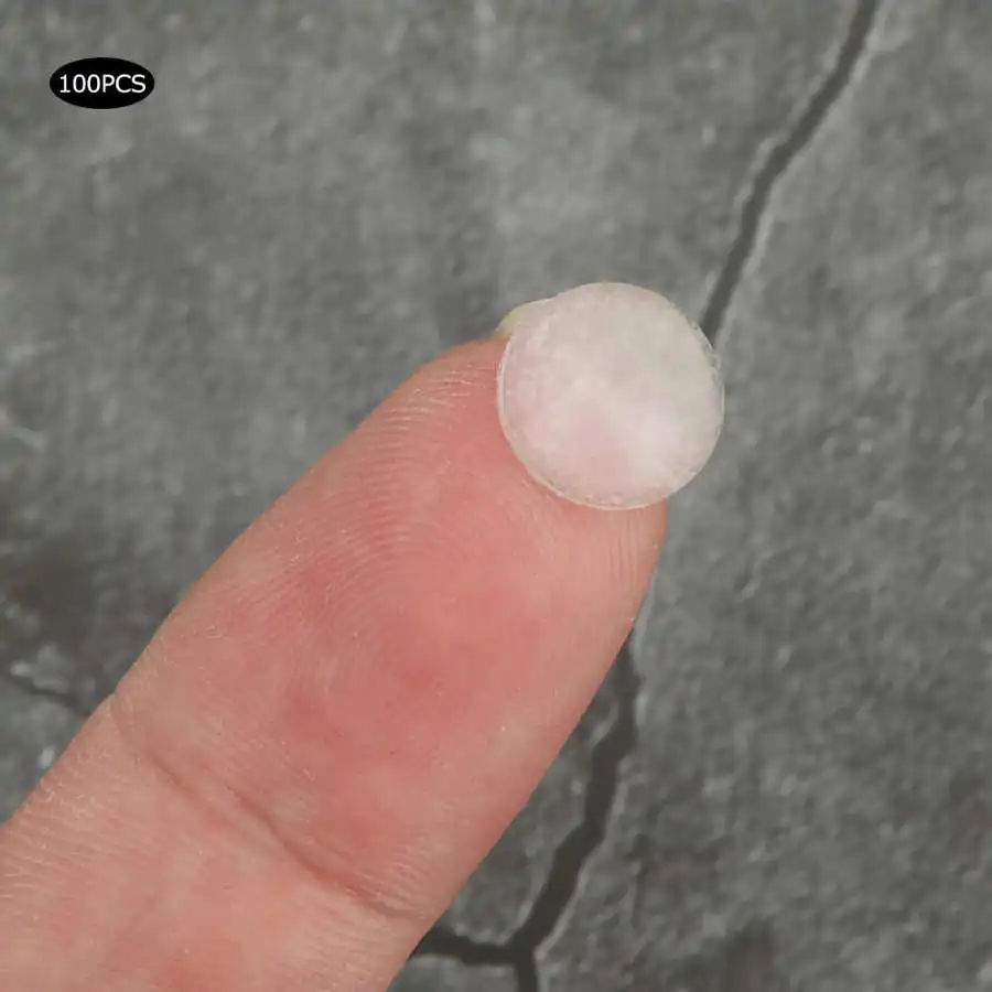 200Pcs 10x3mm Self-Adhesive Silicone Foot Pads Transparent Anti-Slip Mat Furniture Cabinet Buffer Bumper Damper Floor Protector