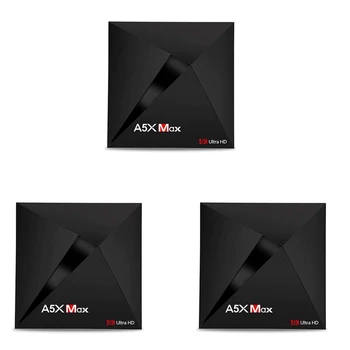 

Android Tv Box A5X Max 4Gb Ram 32Gb Rom Rk3328 Quad Core Bluetooth4.0 2.4G/5.8G Dual Band Wifi Hd Set Top Box Dlna Airplay Media