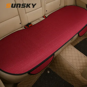 

Universal Car Rear Seat Cover Summer Ice Silk Anti-slip Seat Cushion Storage Bag Home Office Chair Sofa Breathable Seat Cover