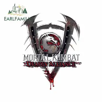 

EARLFAMILY 13cm x 10.4cm for Mortal Kombat Deadly Alliance Waterproof Decal Fashion Occlusion Scratch Anime Car Stickers Decor