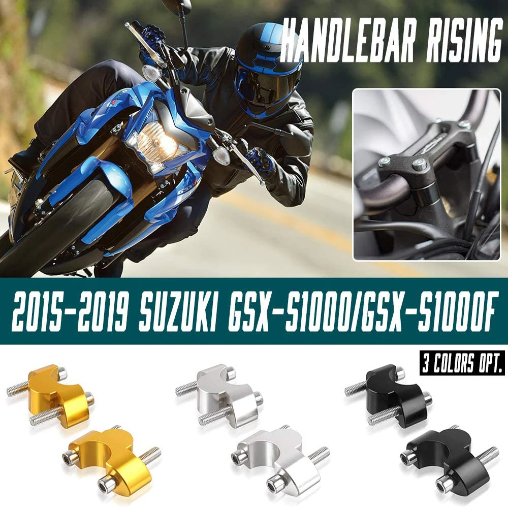 

Handlebar Riser Mount Clamp Raise 20mm Up Height Adapter for Suzuki GSXS 1000 1000F GSXS1000 GSXS1000F 2015 2016 2017 2018 2019