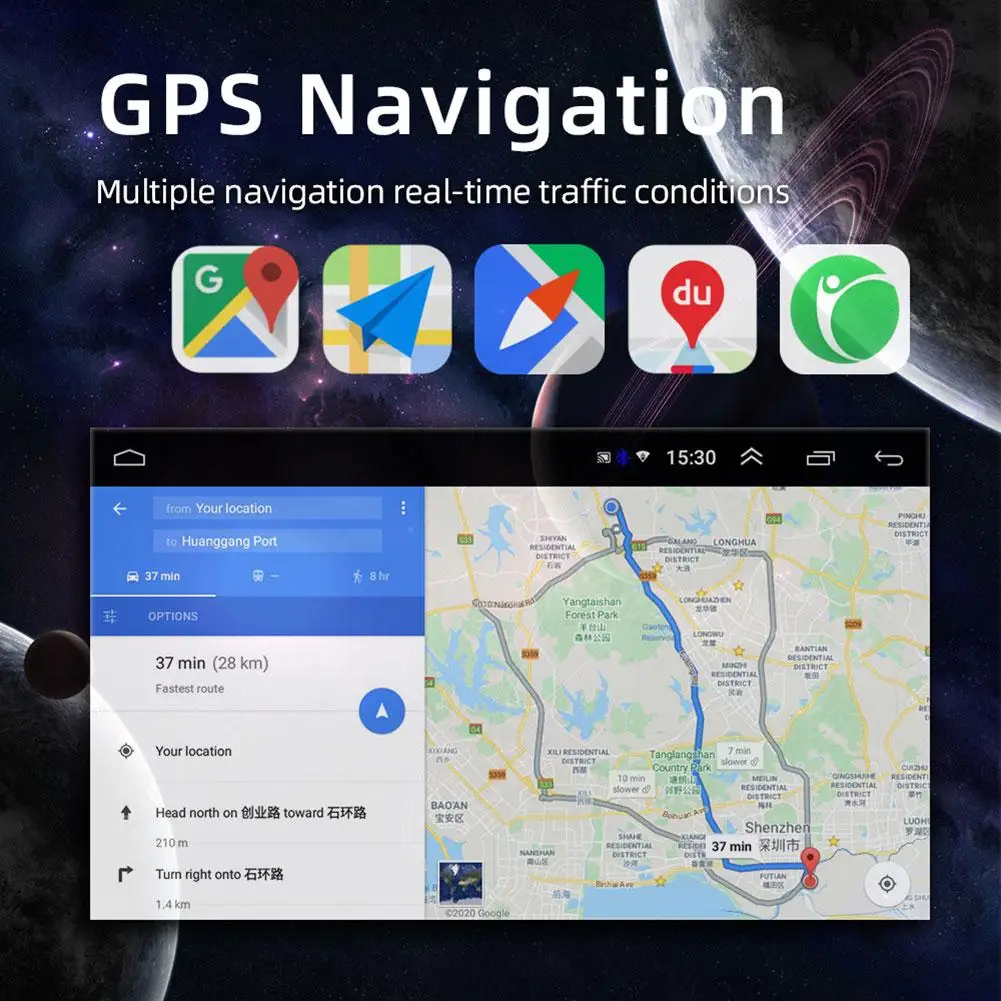 7 Inch Touch Screen Android Single Din Car Radio Stereo FM Bluetooth WiFi GPS Navigation Mp4 Player Mirror Link