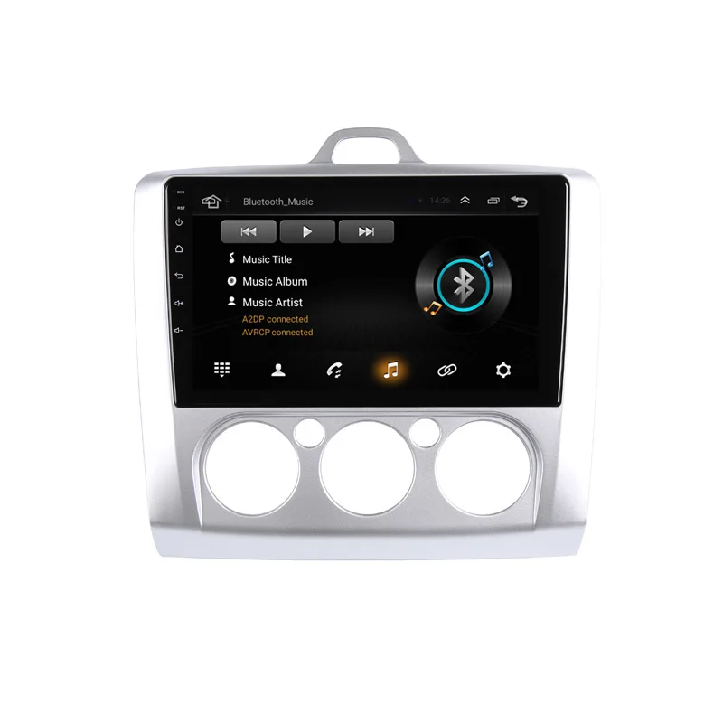 Best 9" 2.5D IPS Android 8.1 Car DVD Multimedia Player GPS For ford focus 2 2006 07 2008 2009-2011 radio DSP 32EQ stereo navigation 21