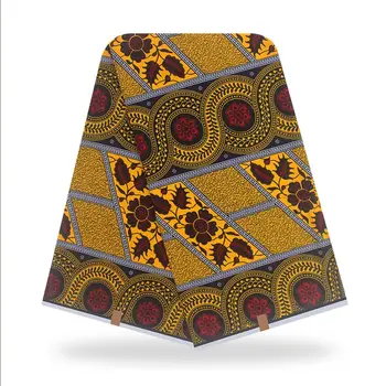 

High Quality African wax prints fabric veritable Newest design Ghana real wax Nigerian wax 6 yards/pcs 100% cotton