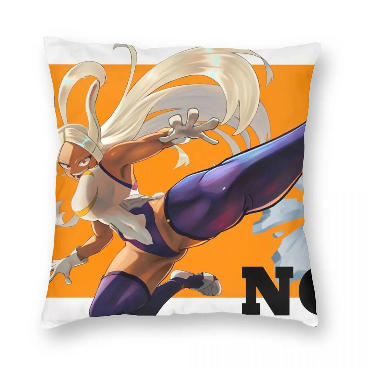 My Hero Academia Mirko Pillowcase Polyester Linen Velvet Pattern Zip Decor Throw Pillow Case Sofa Seater Cushion Cover Wholesale | Дом и сад
