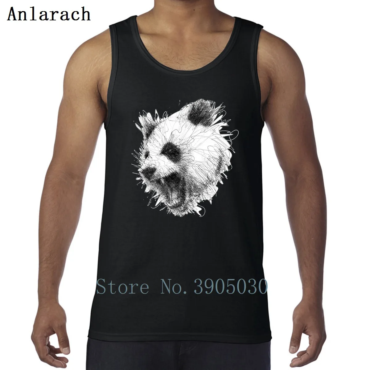 

Panda Vest Building Designs Fit Quirky Tank Tops For Men 2018 Cool Streetwear Anlarach Size XS-2xl