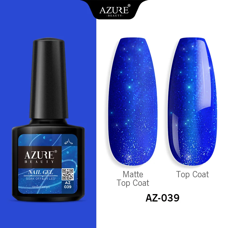 Azure beauty новейшая цветная серия Гель-лак блестящие Платиновые Блестки УФ-гель для ногтей долговечный Блестки УФ-лак для ногтей гель - Цвет: 39