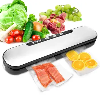 

Automatic Vacuum Sealer Packer Vacuum Air Sealing Packing Machine For Food Preservation Dry Wet Soft Food with Free 5pcs Bags