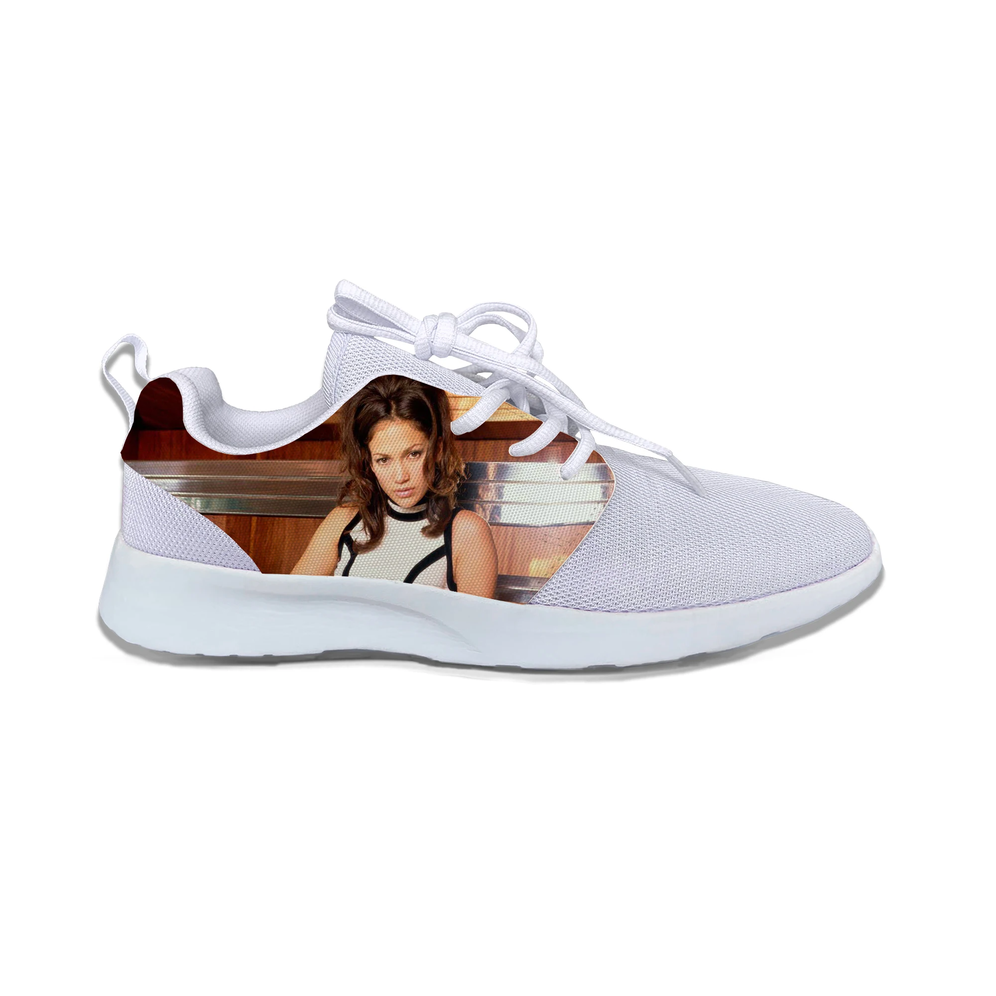 

2019 Hot Cool Fashion Pop Funny New Summer High Quality Sneakers Handiness Casual Shoes 3D Printed For Men Women Jennifer Lopez