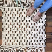 Ковер с изображением макраме, ковер, нордический белый ковер ручной работы, фон для фотосъемки, коврик для стола, Праздничный Рождественский Декор для дома в отеле