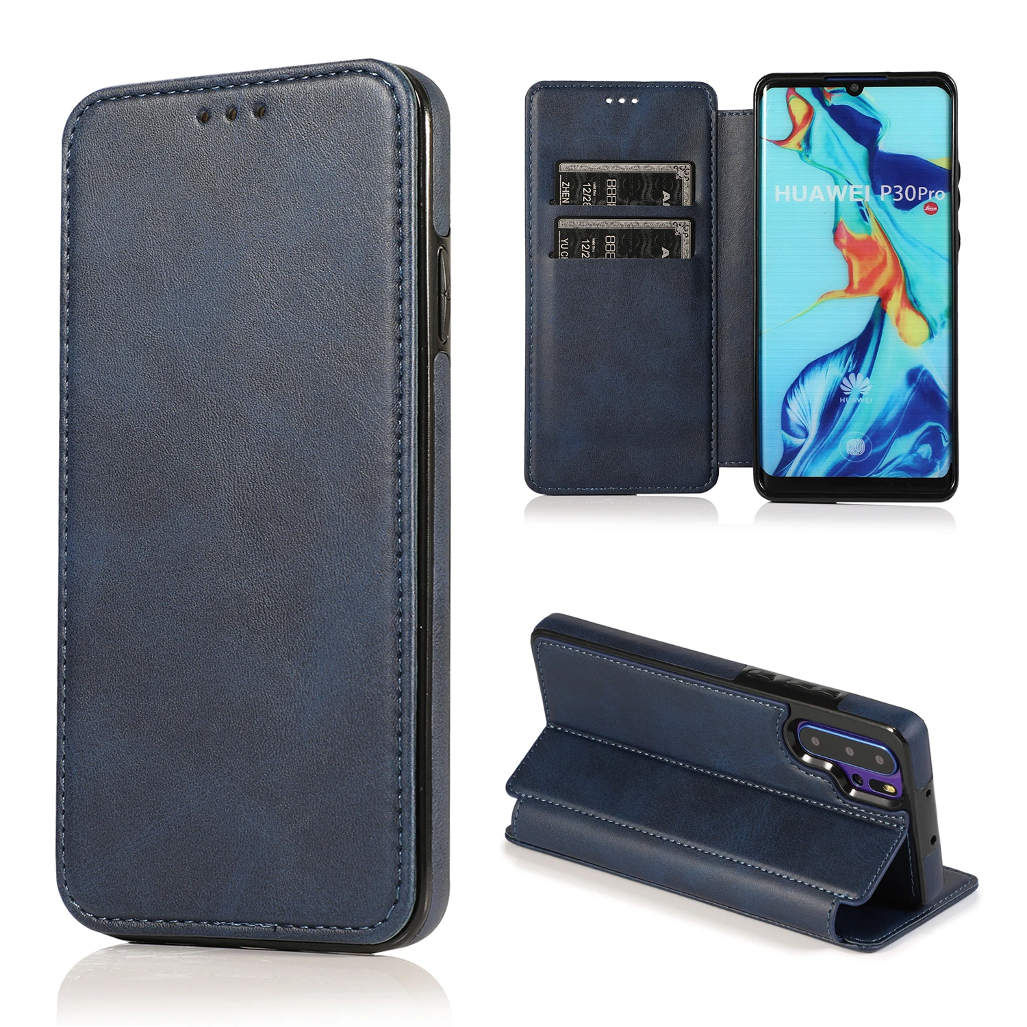 Флип-бумажник мягкий чехол из ТПУ кожи huawei Mate20 Mate20 Pro Mate20 Lite P30 P30 Pro P30 Lite чехол