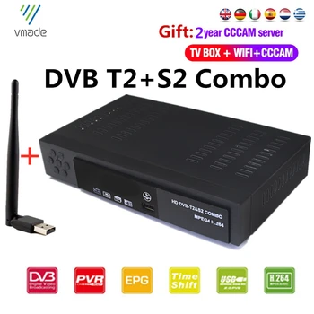 

Europe 2 Years Cccam Service DVB T2 S2 combo tv box Terrestrial Receiver TV BOX support Dolby,Cccam,IPTV set top boxes with WIFi