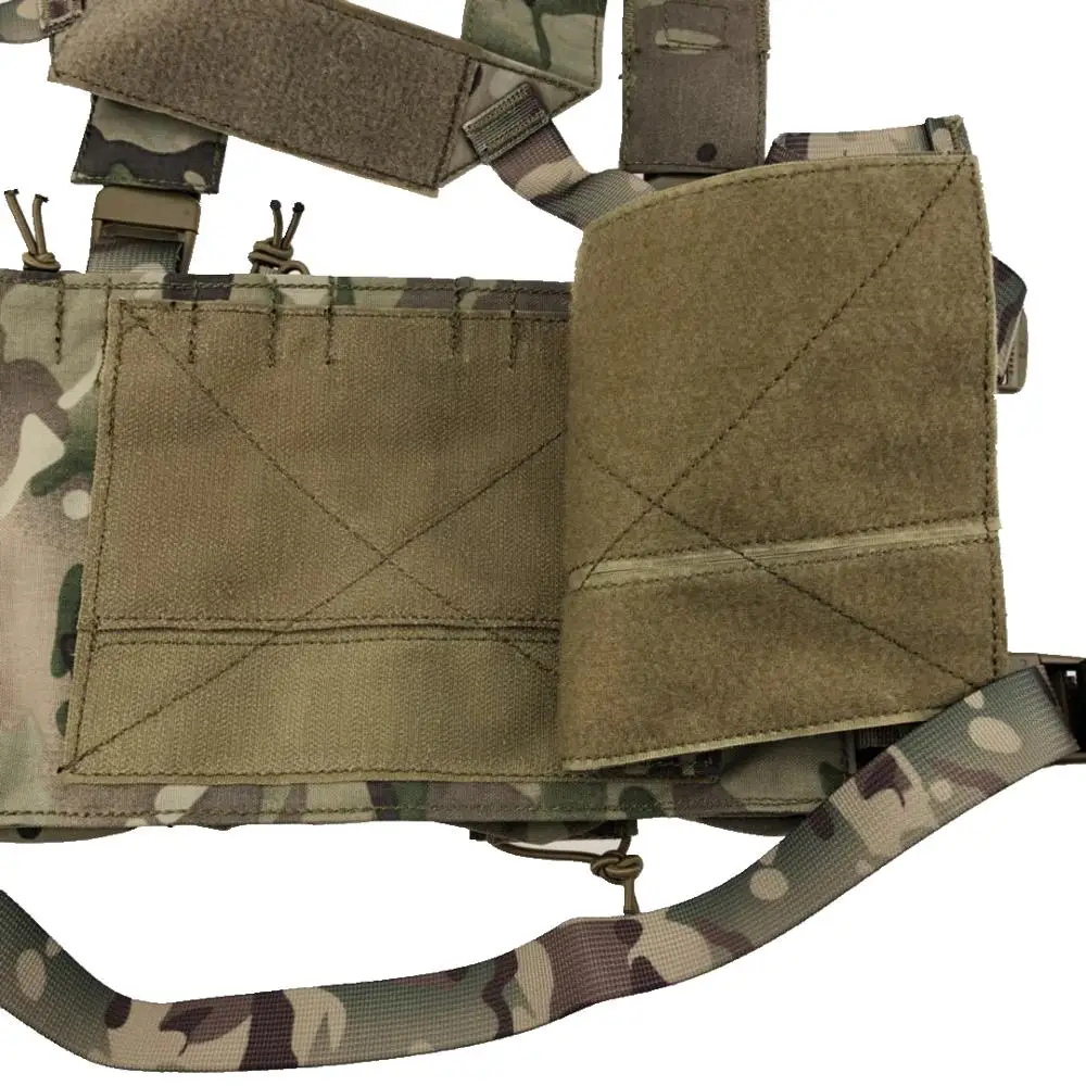 Мультикам Тактический Molle Жилет патронов нагрудная установка съемный охотничий страйкбол пейнтбол снаряжение жилет с AK 47/74 подсумок