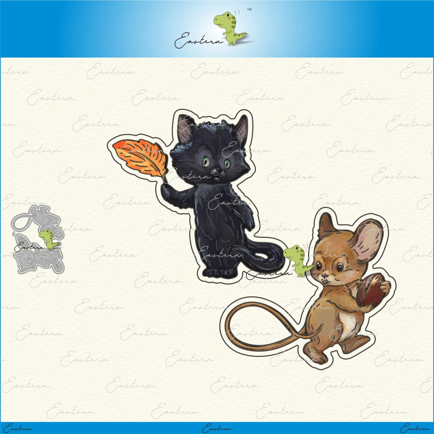 

Halloween Black cat and mouse Cutting Dies new 2020 Metal mould dies Scrapbooking Paper Making Craft die Matching color paper
