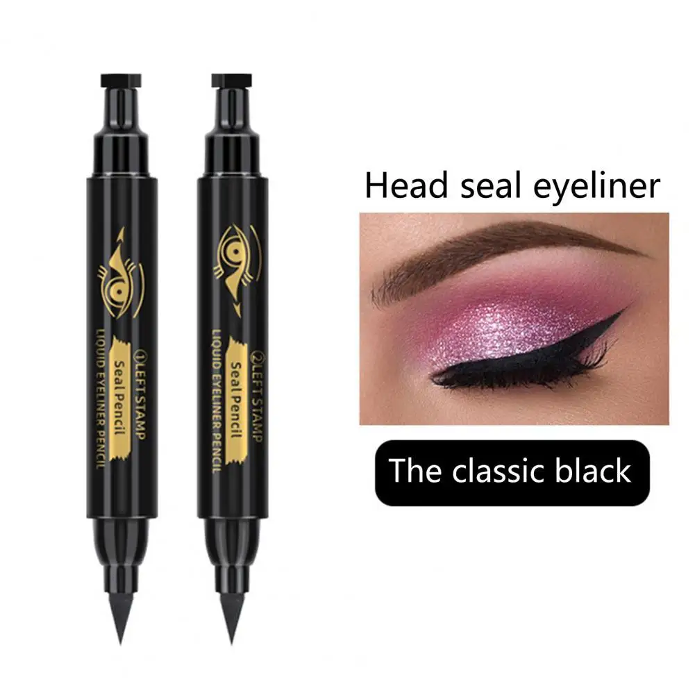 Soft Tip 2Pcs Portable Practical Wettish Eyeliner Cosmetic Pen Natural for Girls |
