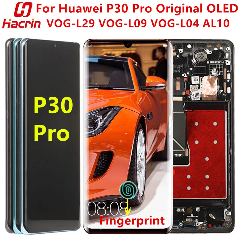 US $111.11 Original OLED Display For Huawei P30 Pro Lcd Screen Tested Lcd DisplayTouch Screen With Fingerprint For Huawei P30Pro VOGL29