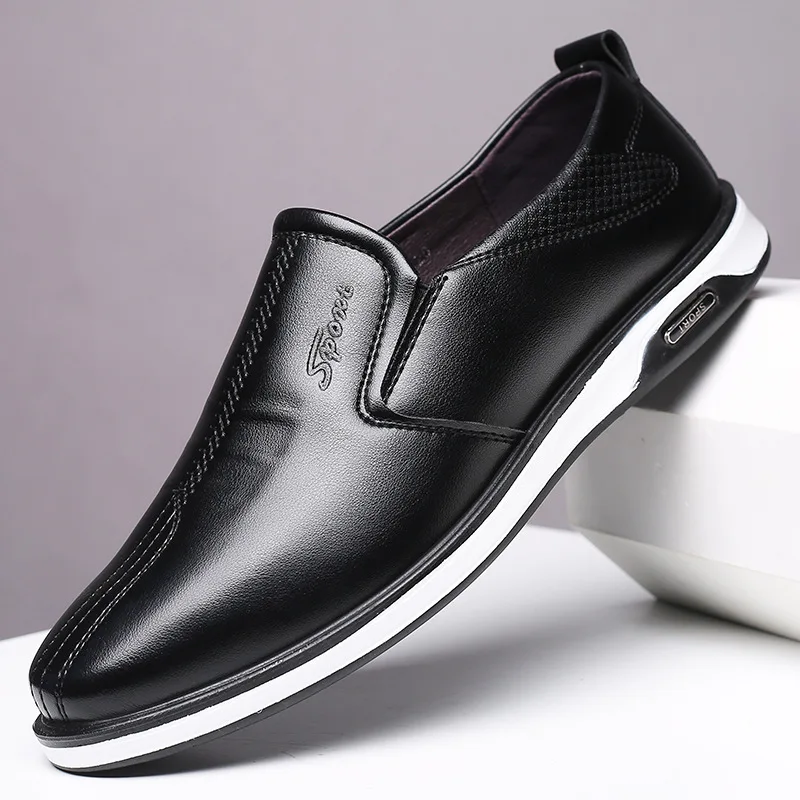 New Style Autumn Hot Selling Pointed-Toe Men England Business Casual Small Leather Shoes Foot Covering Moccosins 9565