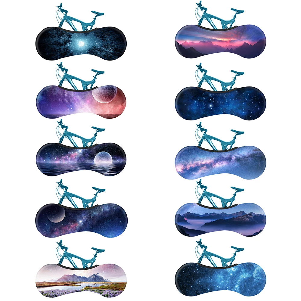 

Bicycle Wheel Cover Universal Mountain Bike Road Bikes Anti-Dust Elastic Dust Protect Elastic Sleeve Protection Accessories